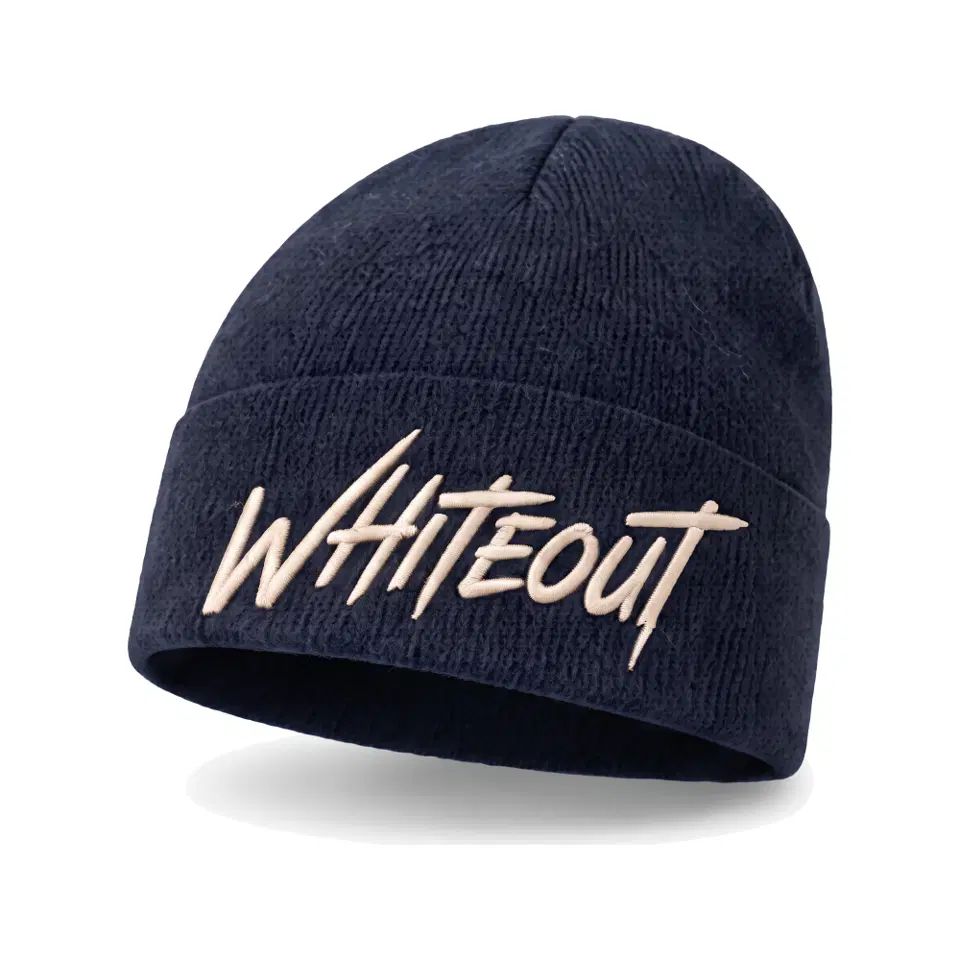 Chalet beanie in Navy on a white background