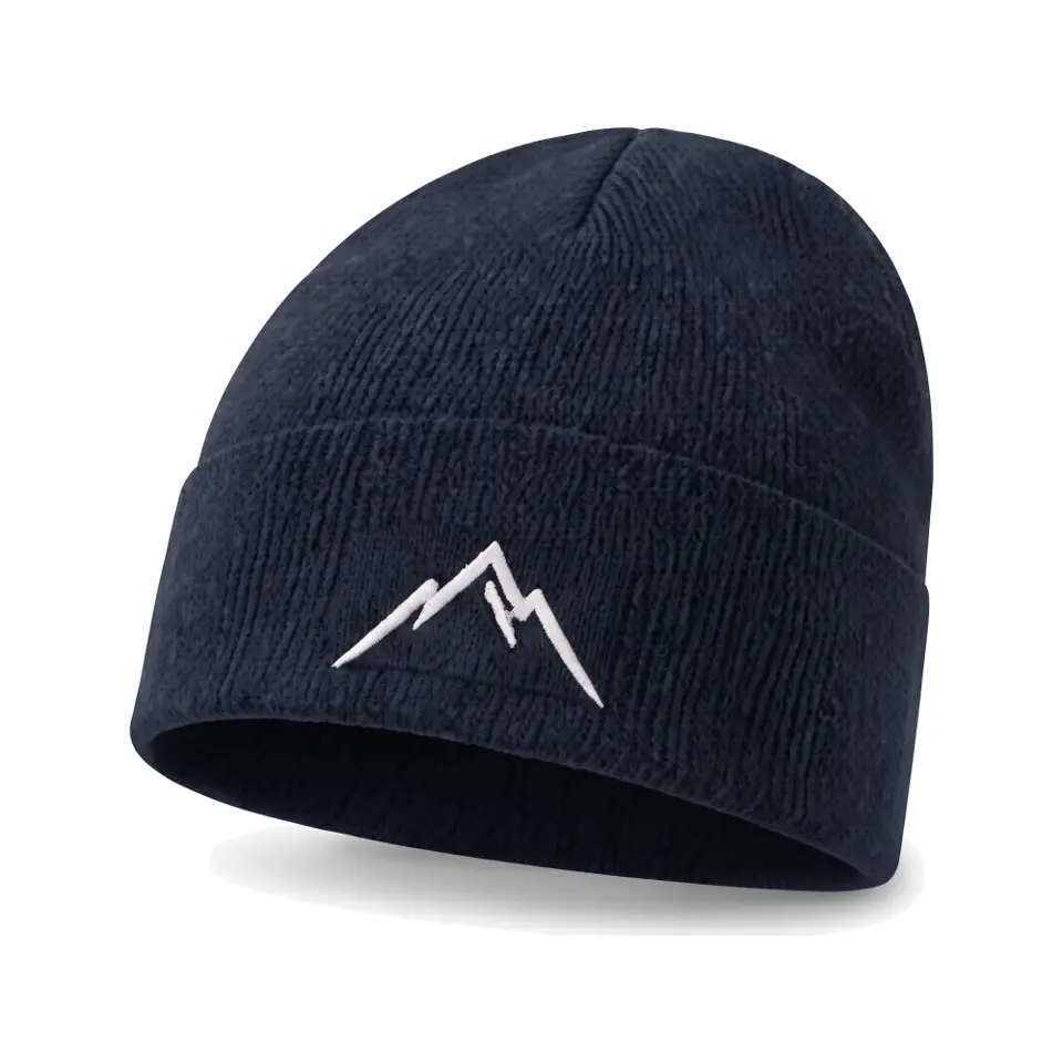 Atelier beanie in Navy on a white background