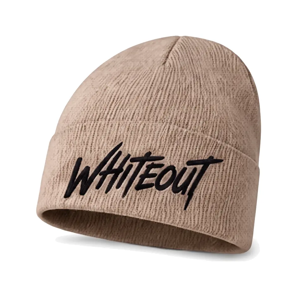 Chalet beanie in Taupe on a white background