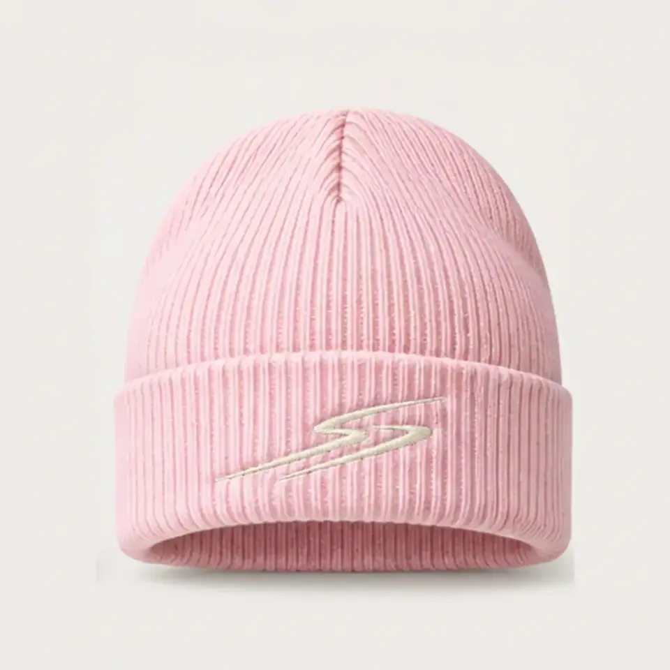 Drift beanie in Blush Pink on a white background
