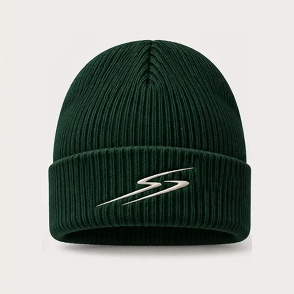 Drift beanie in Forest on a white background