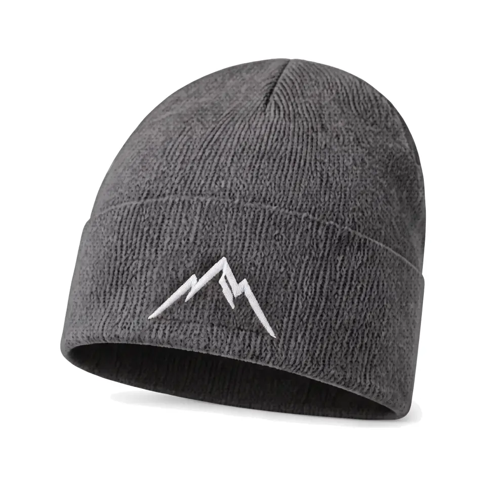 Atelier beanie in Charcoal on a white background