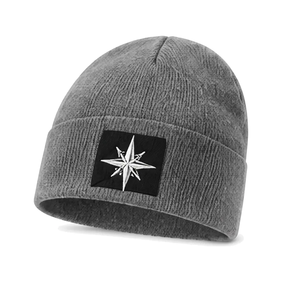 Summit beanie in Grey on a white background