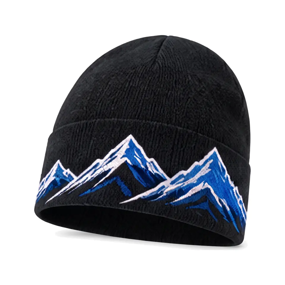 Windline beanie in Black on a white background