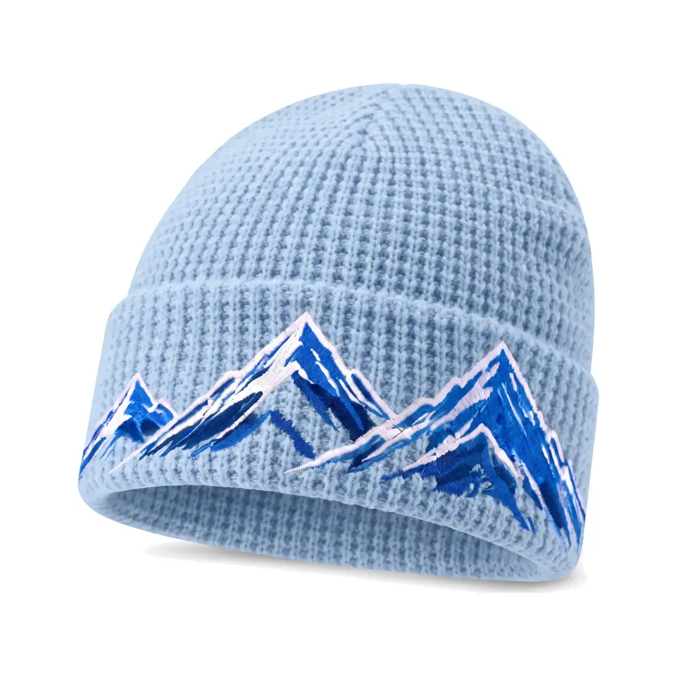 Windline beanie in Light Blue on a white background
