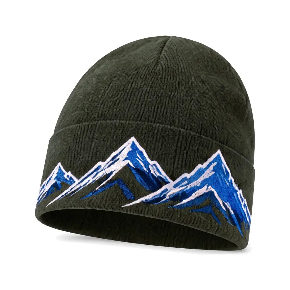 Windline beanie in Olive on a white background