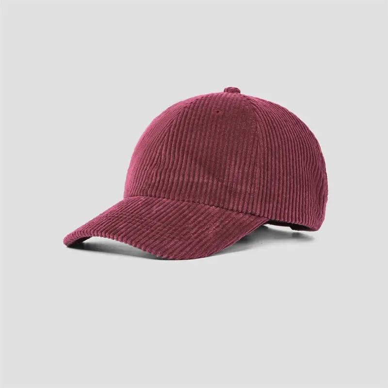 Lodge Corduroy Cap in burgundy