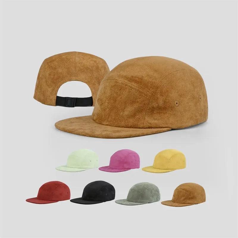 Suede Camper Cap in chocolate