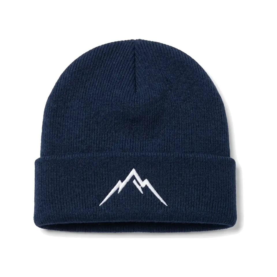 Lauber beanie in Navy on a white background