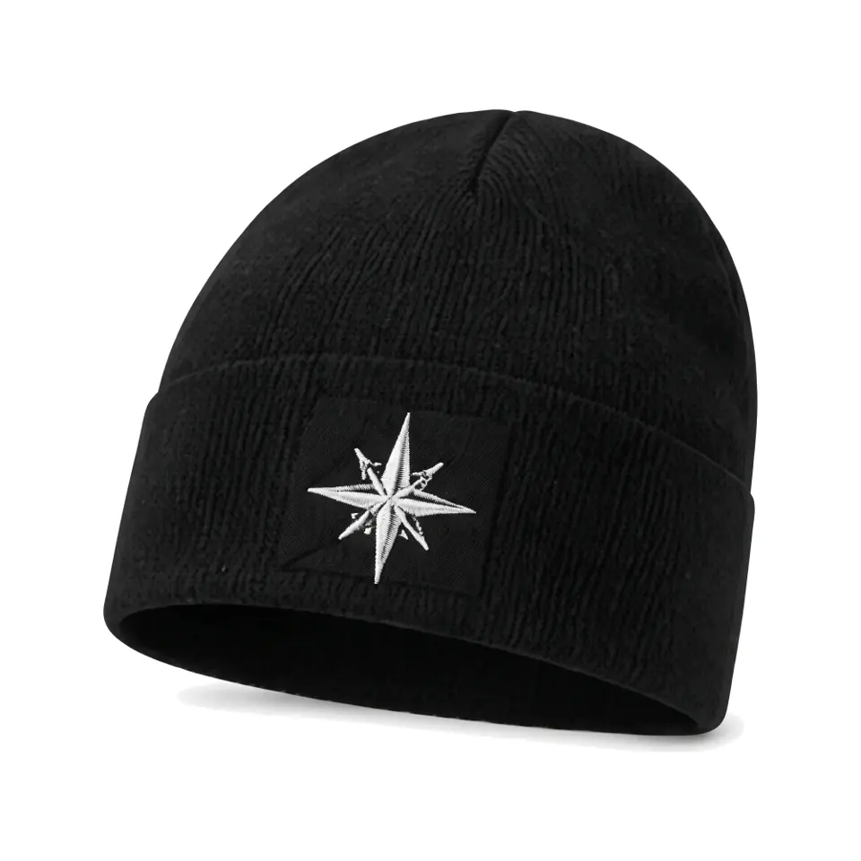Summit beanie in Black on a white background