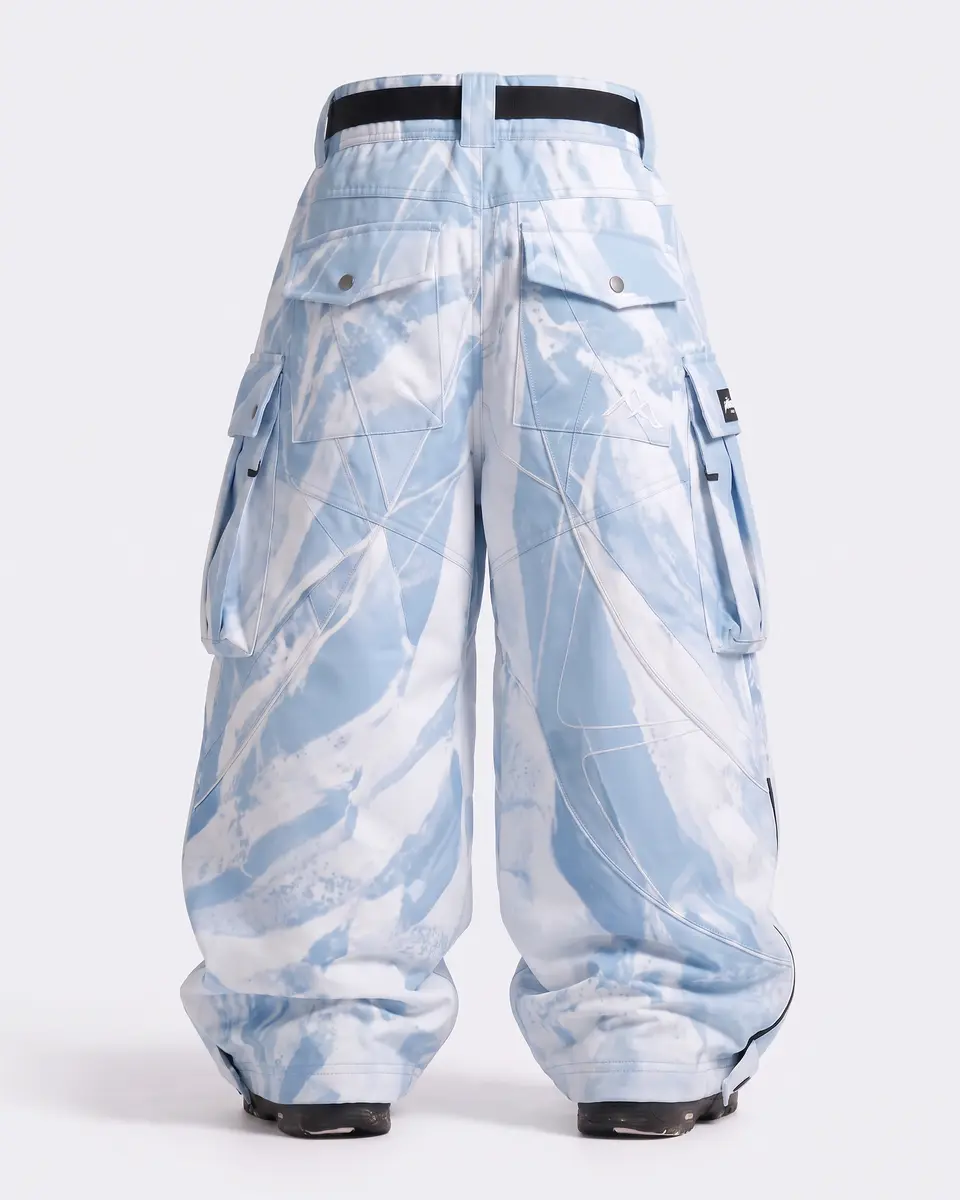 Baby Blue Frostbite Ice Blue / White Shards: back studio view, concept render