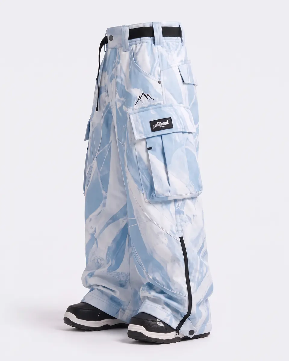 Baby Blue Frostbite Ice Blue / White Shards: side studio view, concept render