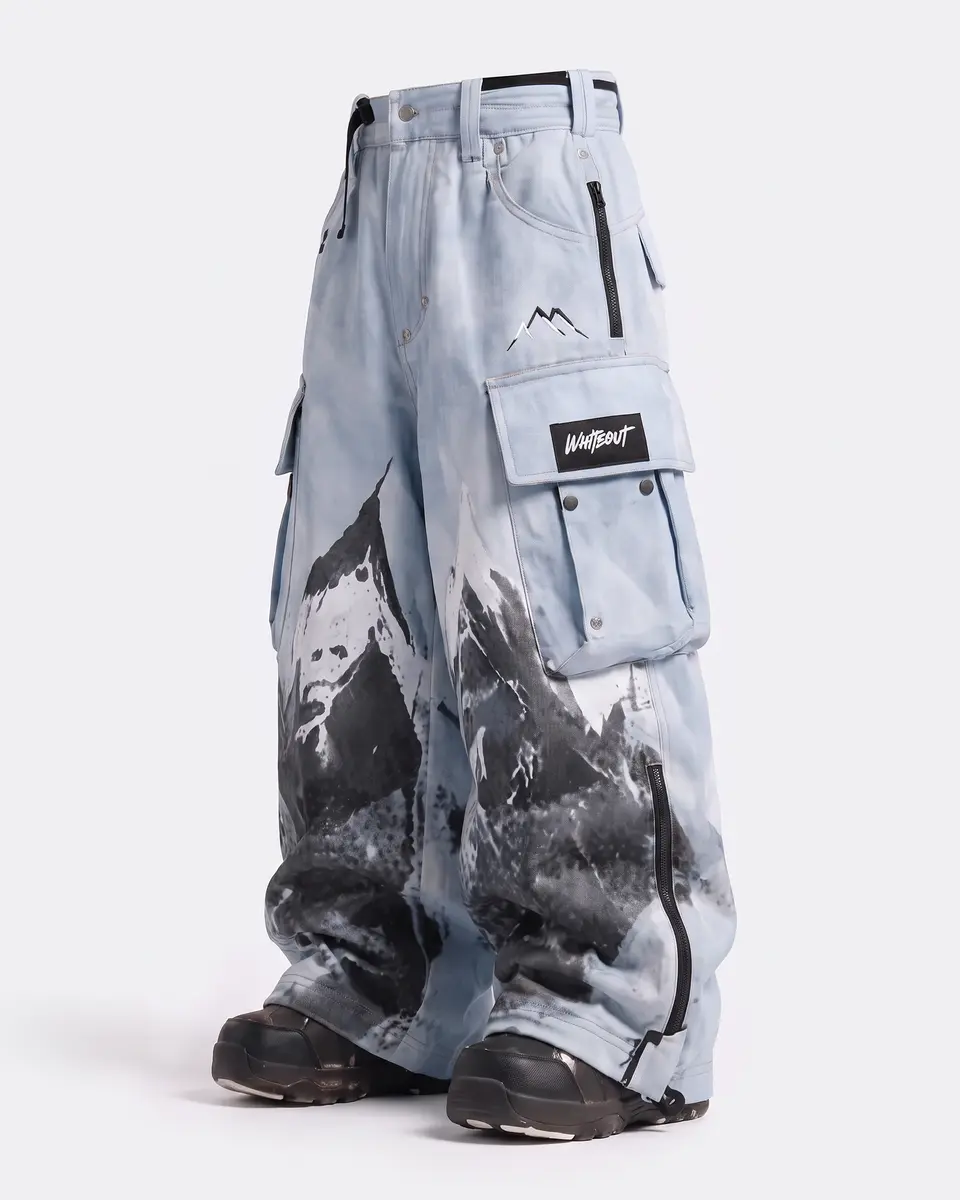 Baby Blue Summit Ice Grey / Mountain Print: side studio view, concept render