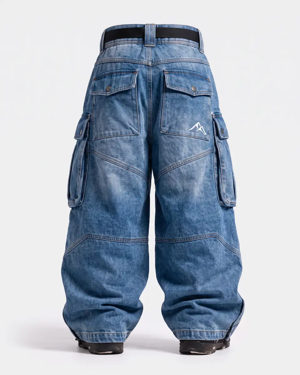 Classic Denim Indigo: back studio view, concept render