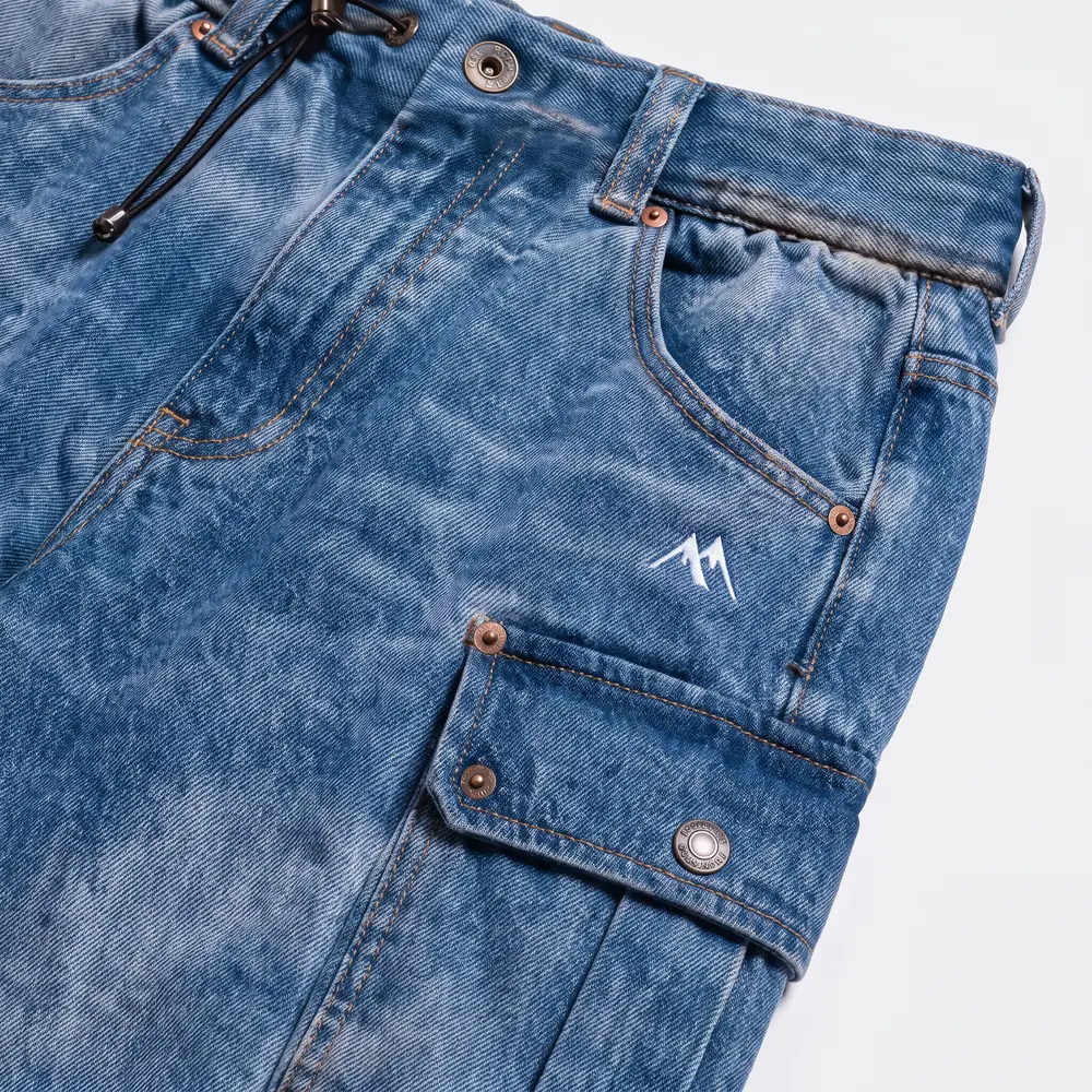 Classic Denim Indigo: fabric and construction close-up, concept render