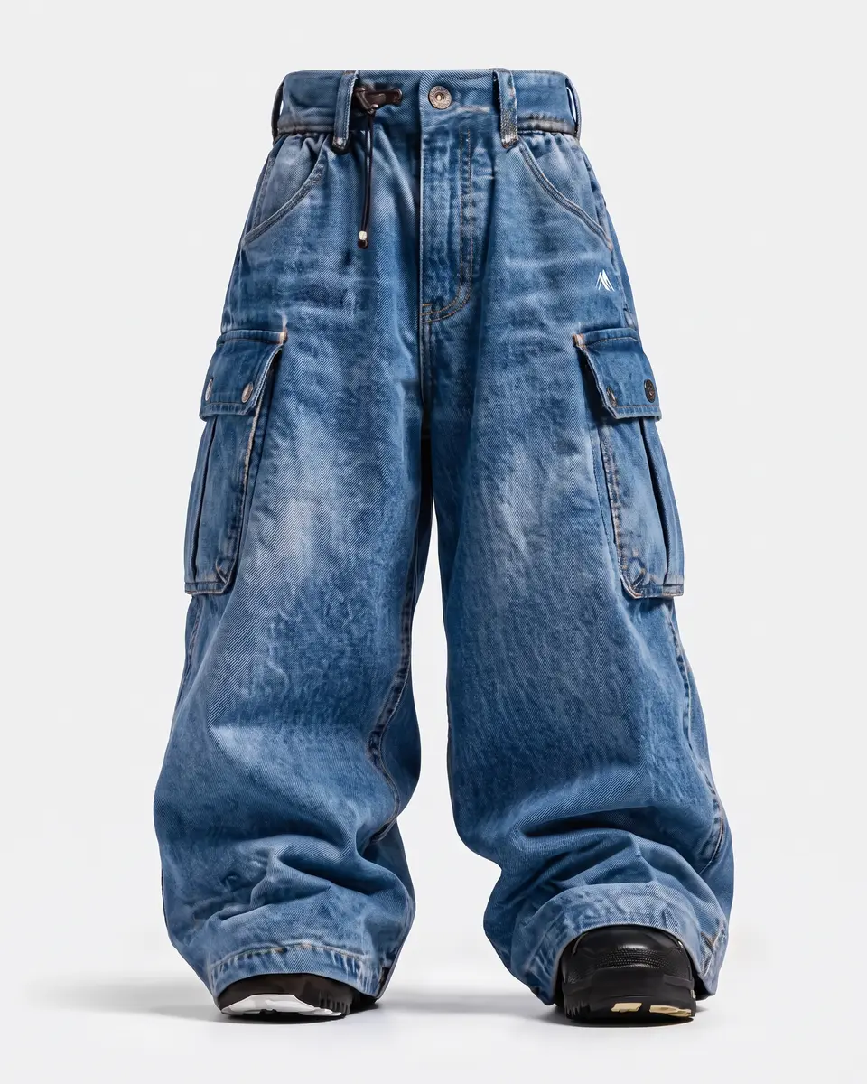 Classic Denim Indigo: front studio view, concept render