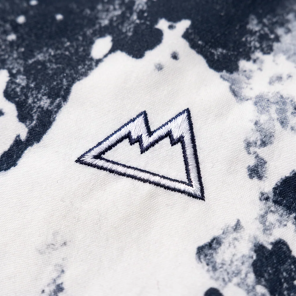 Frost Camo: logo and embroidery close-up, concept render