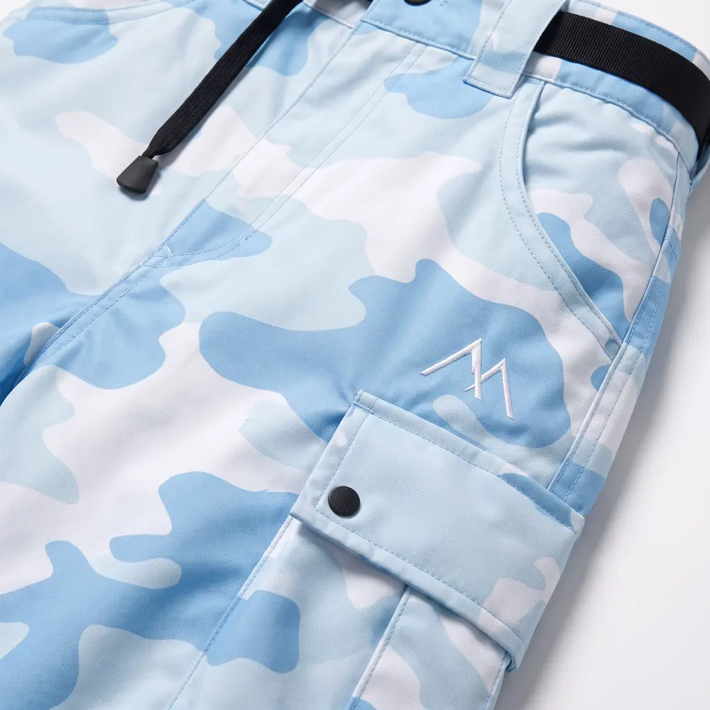 Baby Blue Design Ice Camo: fabric and construction close-up, concept render