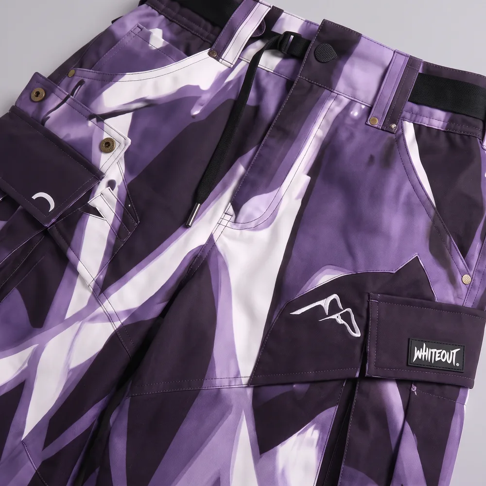 Purple Nova Violet / White: fabric and construction close-up, concept render