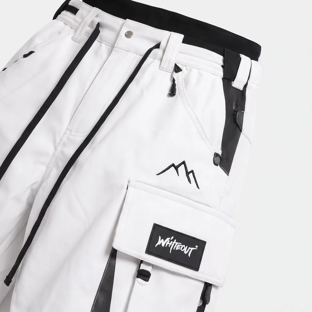Summit Peak Optic White: logo and embroidery close-up, concept render