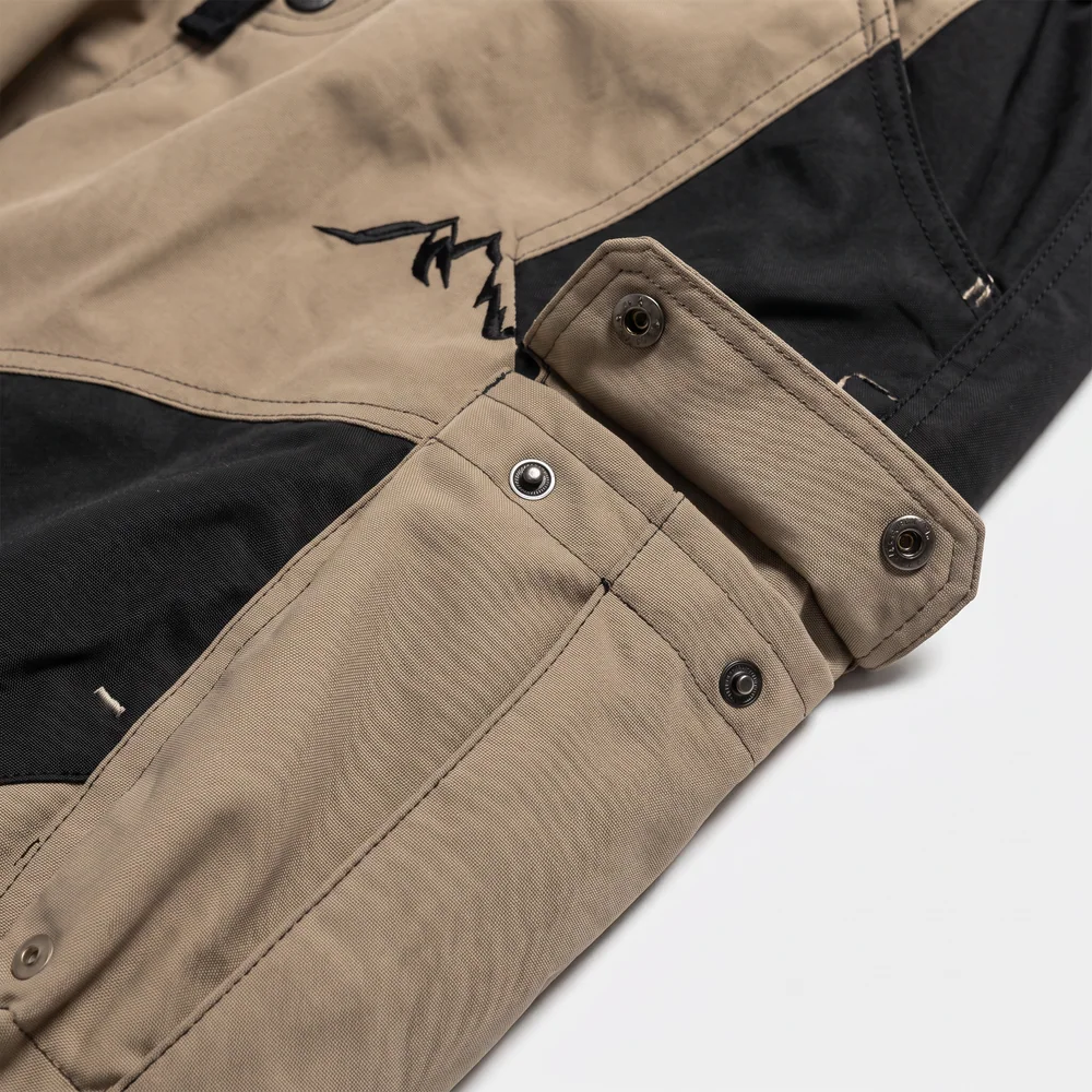 Terrain Tan/Black: fabric and construction close-up, concept render