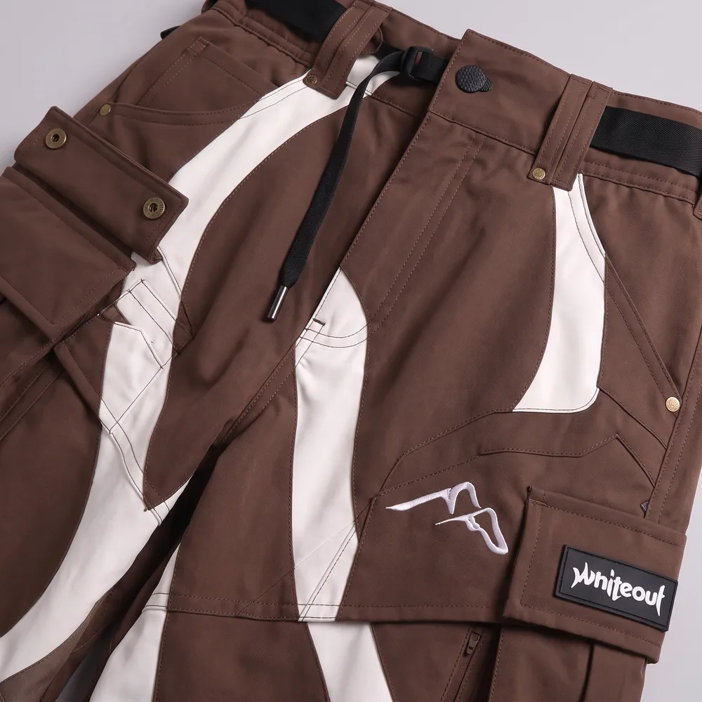 Tundra Clay Brown / White: fabric and construction close-up, concept render